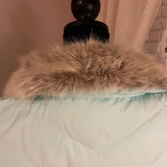 NEW Talbots Mint Faux Fur Puffer Vest size OX plus - Picture 5 of 14